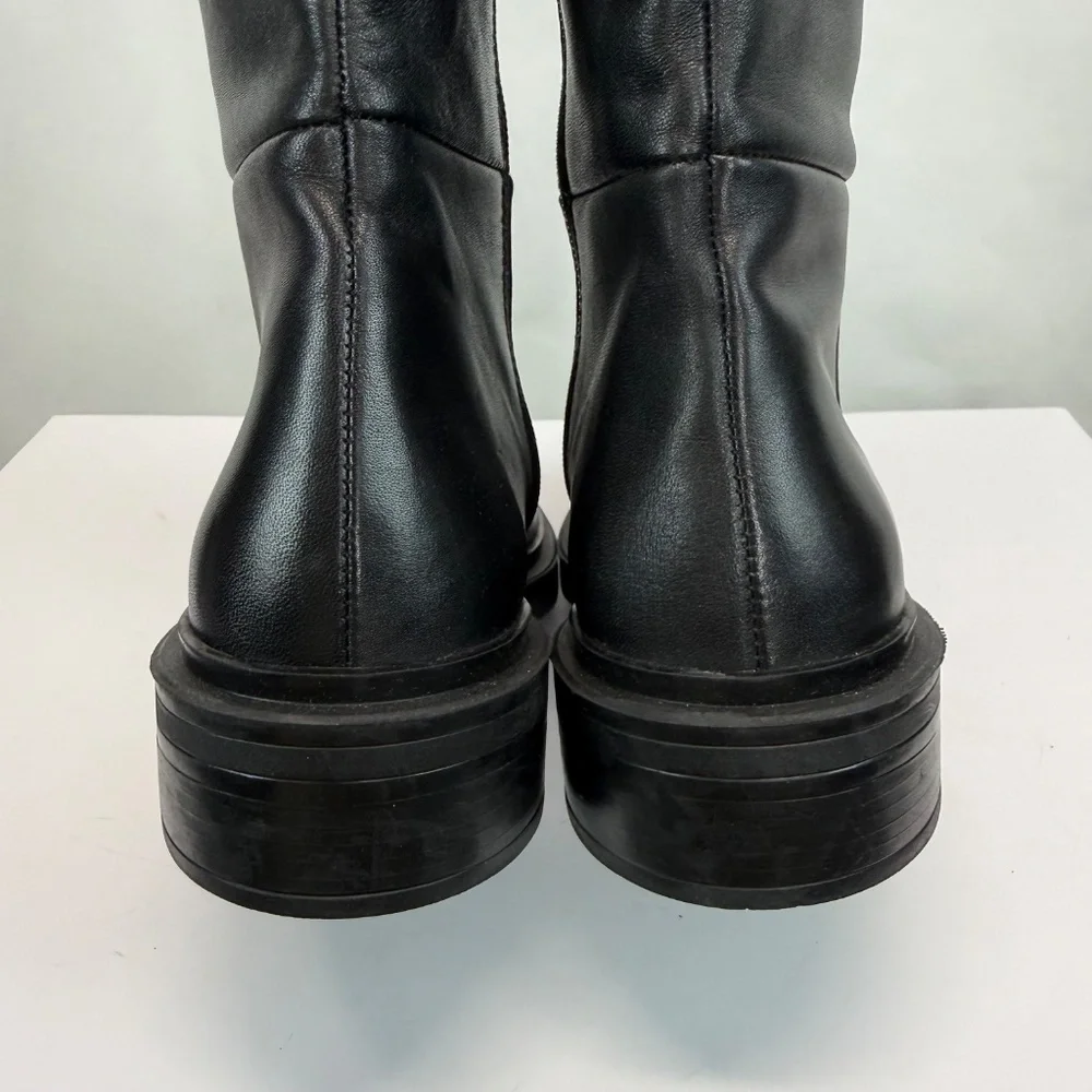 New La Canadienne Leather Knee High Boot Black Sz 9.5